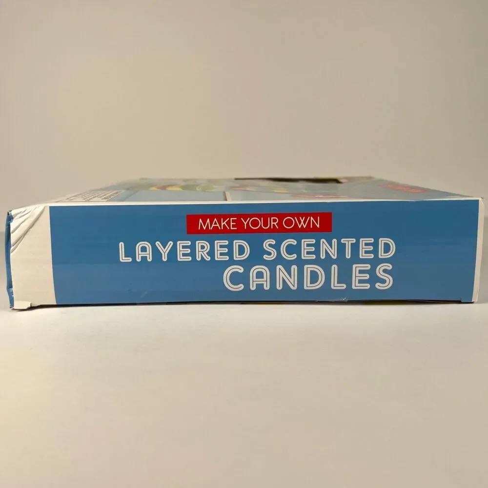 Make Your Own Layered Scented Candles 3 in Kit-Jars Wicks inc NEW SEALED BOX